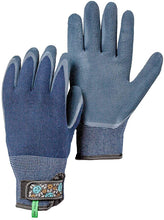 Load image into Gallery viewer, Hestra Garden Bamboo Latex Dip Women’s Gardening Gloves - Indigo - 6