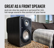 Load image into Gallery viewer, Polk Signature Series S15 Bookshelf Speakers for Home Theater, Surround Sound and Premium Music | Powerport Technology | Detachable Magnetic Grille (Pair)