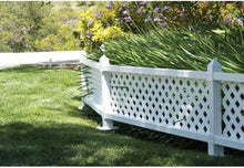 Load image into Gallery viewer, 1 ft. H x 4 ft. W White Modular Vinyl Lattice Fence Panel (4-Pack)