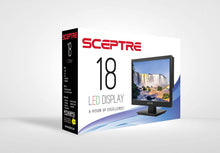 Load image into Gallery viewer, Sceptre 18" LED HDTV HDMI VGA USB Clear QAM, Brushed Black 2019 (E185BV-SSC)