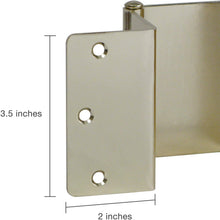 Load image into Gallery viewer, HealthSmart Door Hinges that Expand and Allow up to 2 Extra Inches for Handicap, Wheelchairs, Walkers and Rollator Accessibility, Brass