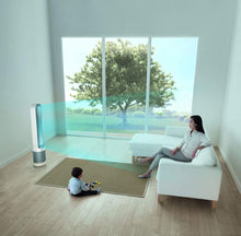 Load image into Gallery viewer, Dyson Pure Cool, TP01 HEPA Air Purifier &amp; Fan, For Large Rooms, Removes Allergens, Pollutants, Dust, Mold, VOCs, White/Silver