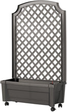 Load image into Gallery viewer, Exaco 1.416W Calypso Planter with Trellis and Self Watering System