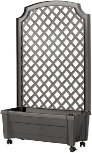 Exaco 1.416W Calypso Planter with Trellis and Self Watering System