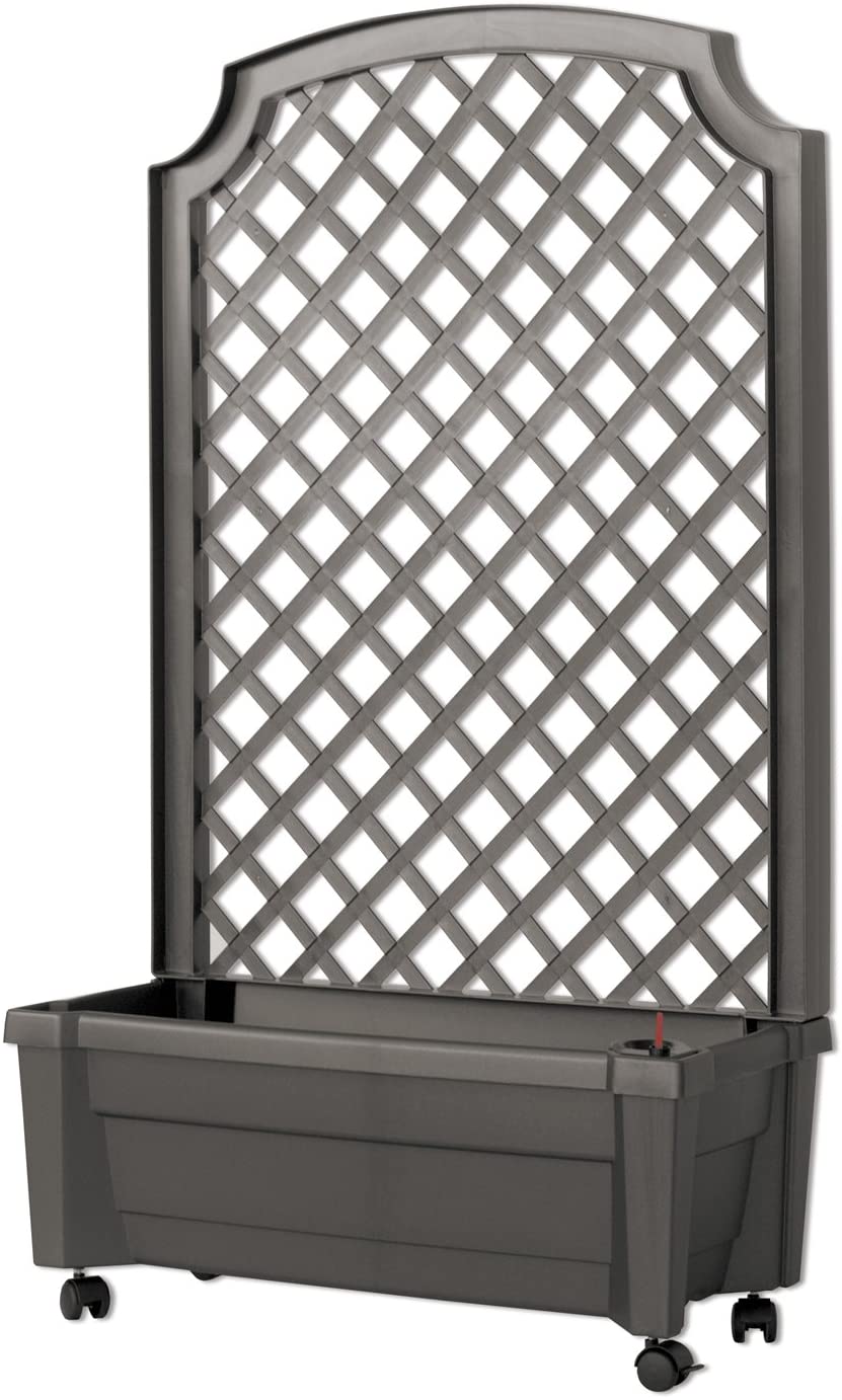 Exaco 1.416W Calypso Planter with Trellis and Self Watering System