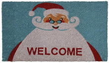 Load image into Gallery viewer, Rubber-Cal "Santa Claus is Back!" Christmas Doormat Holiday Doormats, 18 x 30-Inch