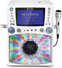 Load image into Gallery viewer, Singing Machine STVG785BTW Bluetooth Karaoke Machine with Disco Lights