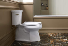 Load image into Gallery viewer, KOHLER K-4636-0 Cachet Elongated White Toilet Seat, with Grip-Tight Bumpers, Quiet-Close Seat, Quick-Release Hinges, Quick-Attach Hardware, No Slam Toilet Seat, White