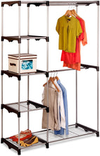 Load image into Gallery viewer, Honey-Can-Do WRD-02124 Double Rod Freestanding Closet, 45L x 19W x 68H