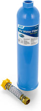 Load image into Gallery viewer, Camco TastePURE RV Water Filter with Flexible Hose Protector - Greatly Reduces Bad Taste, Odors, Chlorine and Sediment in Drinking Water