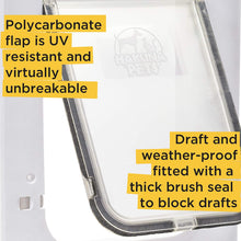 Load image into Gallery viewer, Hakuna Pets Super Tough Large Dog Pet Door with 2-Way Locks for Screens