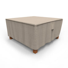 Load image into Gallery viewer, Budge P5A25PM1 English Garden Square Patio Table Cover, Large, Tan Tweed