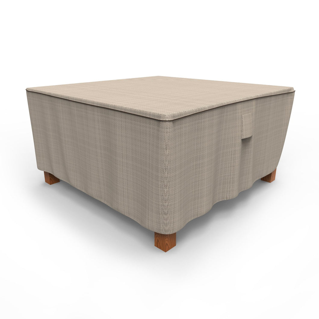 Budge P5A25PM1 English Garden Square Patio Table Cover, Large, Tan Tweed