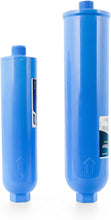 Load image into Gallery viewer, Camco TastePURE RV Water Filter with Flexible Hose Protector - Greatly Reduces Bad Taste, Odors, Chlorine and Sediment in Drinking Water