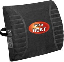 Load image into Gallery viewer, Comfort Products Massage Lumbar Cushion with Heat, Black