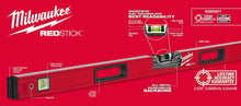 Load image into Gallery viewer, Milwaukee MLBXC48 10 Inch/24 Inch/48 Inch REDSTICK Box and Torpedo Level Set