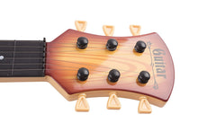 Load image into Gallery viewer, Toy Guitar Rock Star 6 Stringed Toy Guitar Musical Instrument w/ Guitar Pick Vibrant Colors Acoustic Kids Children's Tunable Vibrant Sounds Ukulele (Light Brown)