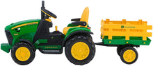 Load image into Gallery viewer, Peg Perego John Deere Ground Force Tractor with Trailer