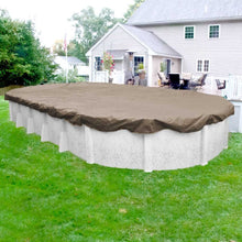 Load image into Gallery viewer, Pool Mate 571015-4 Sandstone Winter Pool Cover for Oval Above Ground Swimming Pools