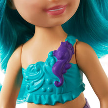 Load image into Gallery viewer, Barbie Dreamtopia Chelsea Mermaid Doll, 6.5-inch with Teal Hair and Tail, GJJ89, Multi