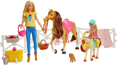 Barbie Playset and Chelsea Blonde Dolls