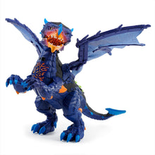 Load image into Gallery viewer, Untamed Legends Dragon - Vulcan (Dark Blue) - Interactive Toy