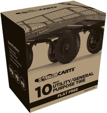 Load image into Gallery viewer, Gorilla Carts Inch No Flat Replacement Pneumatic Tire Wheel with Offset Hub, Utility Garden Cart, Wheelbarrow, Dolly, Wagon, and Go Cart