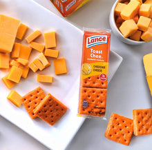 Load image into Gallery viewer, Lance Sandwich Crackers, ToastChee Cheddar, 20 Count Box (Pack of 6)