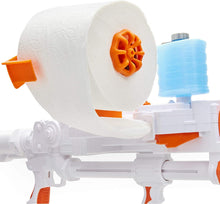 Load image into Gallery viewer, Toilet Paper Blasters Sheet Storm, Toy Blaster Shoots Rapid Fire TP Spitballsup To 50' –Uses Real Toilet Paper Super Fun Gift for Kids, Teens, College Students, Dads, Adults –Outdoors &amp; Indoors