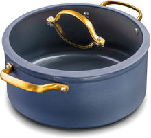 Load image into Gallery viewer, Thyme &amp; Table 12-Piece Nonstick Ceramic Cookware Set, Blue/Ideal for cooking exquisite dishes/Mom needs it/Ideal product for Chef/This product should not be missing in your home.