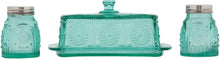Load image into Gallery viewer, The Pioneer Woman Adeline Glass Butter Dish with Salt And Pepper Shaker Set