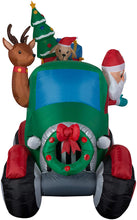 Load image into Gallery viewer, Gemmy 8&#39; Airblown Inflatable Santa&#39;s Vintage Tow Truck