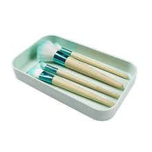 Load image into Gallery viewer, EcoTools Blooming Makeup Brushes with Storage Case and 3 Beauty Inspiration Cards, For a Fresh &amp; Natural Look, Set of 4