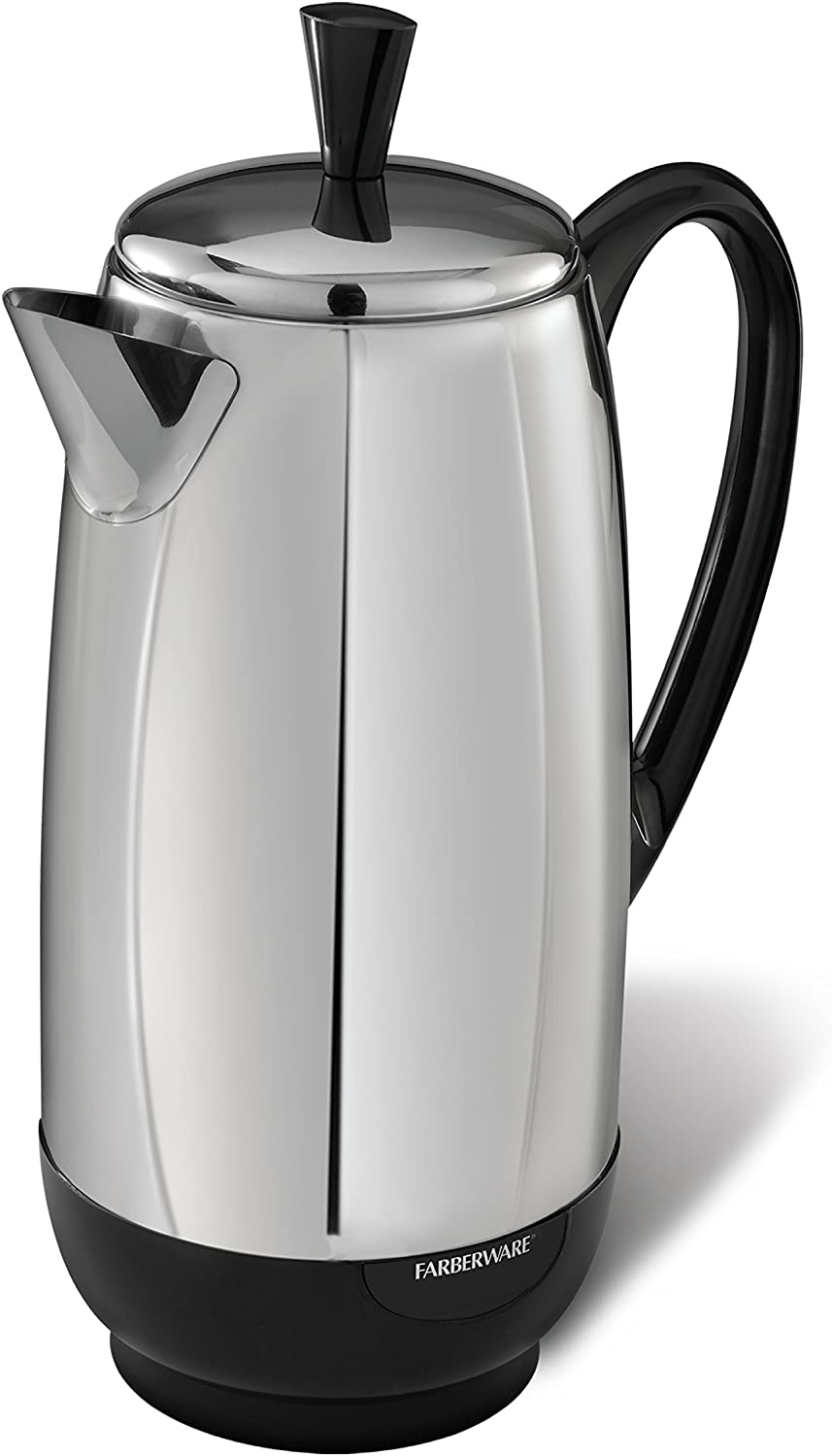 Farberware 12-Cup Percolator, Stainless Steel, FCP412