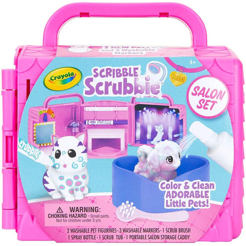 Crayola Scribble Scrubbie Pets, Beauty Salon Playset with Toy Pets, Gift for Kids
