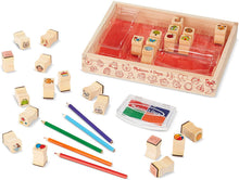 Load image into Gallery viewer, Melissa &amp; Doug Wooden Favorite Things Stamp Set