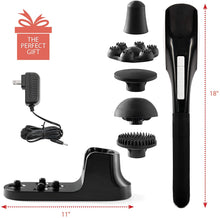 Load image into Gallery viewer, Cordless Percussion Handheld Back Massager - Heated Deep Tissue Body Massage for Muscle Pain Relief - Portable &amp; Rechargeable