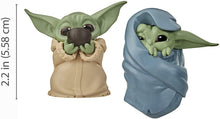 Load image into Gallery viewer, Star Wars The Bounty Collection The Child Collectible Toys 2.2-Inch The Mandalorian “Baby Yoda” Sipping Soup, Blanket-Wrapped Figure 2-Pack
