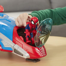 Load image into Gallery viewer, Super Hero Adventures Playskool Heroes Marvel Spider-Man Jetquarters
