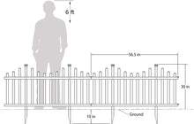 Load image into Gallery viewer, Zippity Outdoor Products ZP19001 Madison Vinyl Picket Fence, White, 30" x 56" (1 Box, 2 Panels)