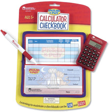 Load image into Gallery viewer, Learning Resources Pretend and Play Checkbook With Calculator