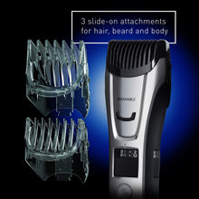 Load image into Gallery viewer, Panasonic Body and Beard Trimmer for Men ER-GB80-S, Cordless/Corded Hair Clipper, 3 Comb Attachments and 39 Adjustable Trim Settings, Washable