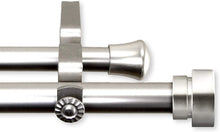 Load image into Gallery viewer, Rod Desyne Topper Double Curtain Rod 3/4 inch Dia Set