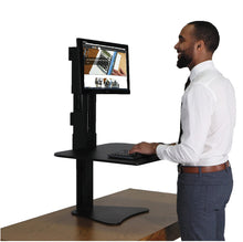 Load image into Gallery viewer, Victor DC300 High Rise Collection Sit-Stand Desk Converter 28 x 23 x 15 1/2 Black