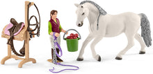 Load image into Gallery viewer, Schleich Horse Club 40-piece Riding School Playset with Riders and Horse Toys for Kids Ages 5-12