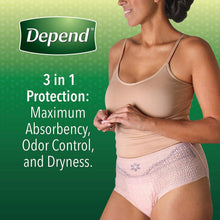 Load image into Gallery viewer, Depend Fit-Flex Small Maximum Absorbency Underwear for Women, 92 ct.