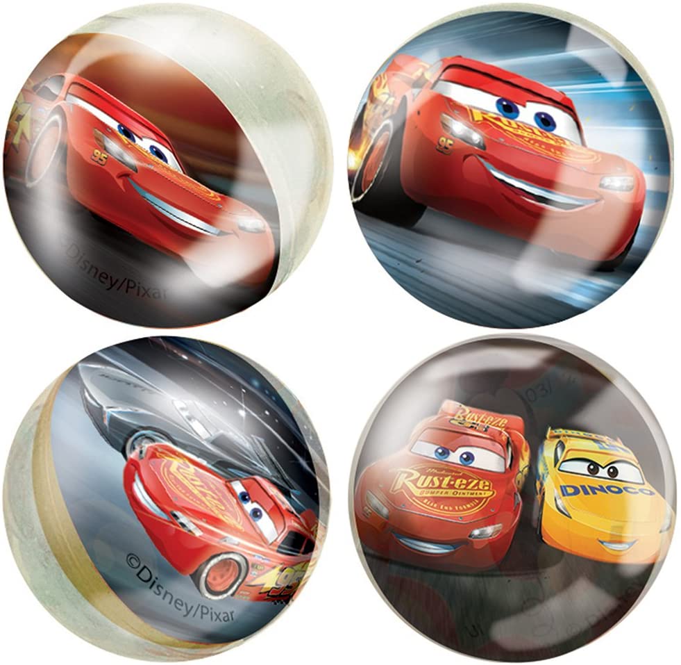 Disney Cars Bouncy Ball Party Favors, 4ct