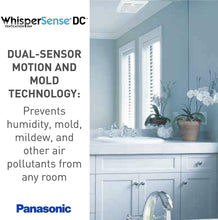 Load image into Gallery viewer, Panasonic FV-0511VQC1 WhisperSense DC Ventilation Fan, 50-80-110 CFM