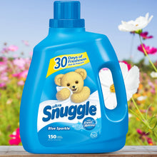 Load image into Gallery viewer, Snuggle Ultra Fabric Softener Liquid, Blue Sparkle, 120 Fluid Ounce