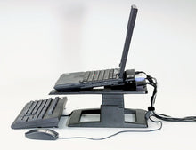 Load image into Gallery viewer, 3M Adjustable Laptop Stand, Raise Screen Height to Reduce Neck Strain, 3&quot; Height Adjustment, Large Platform for Docking Station, Non-Skid Base Keeps Laptop Secure, Cable Management, Black (LX500)